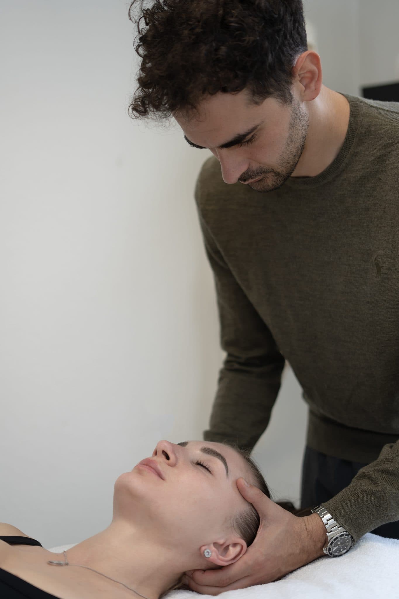Traitement cervical en décubitus dorsal